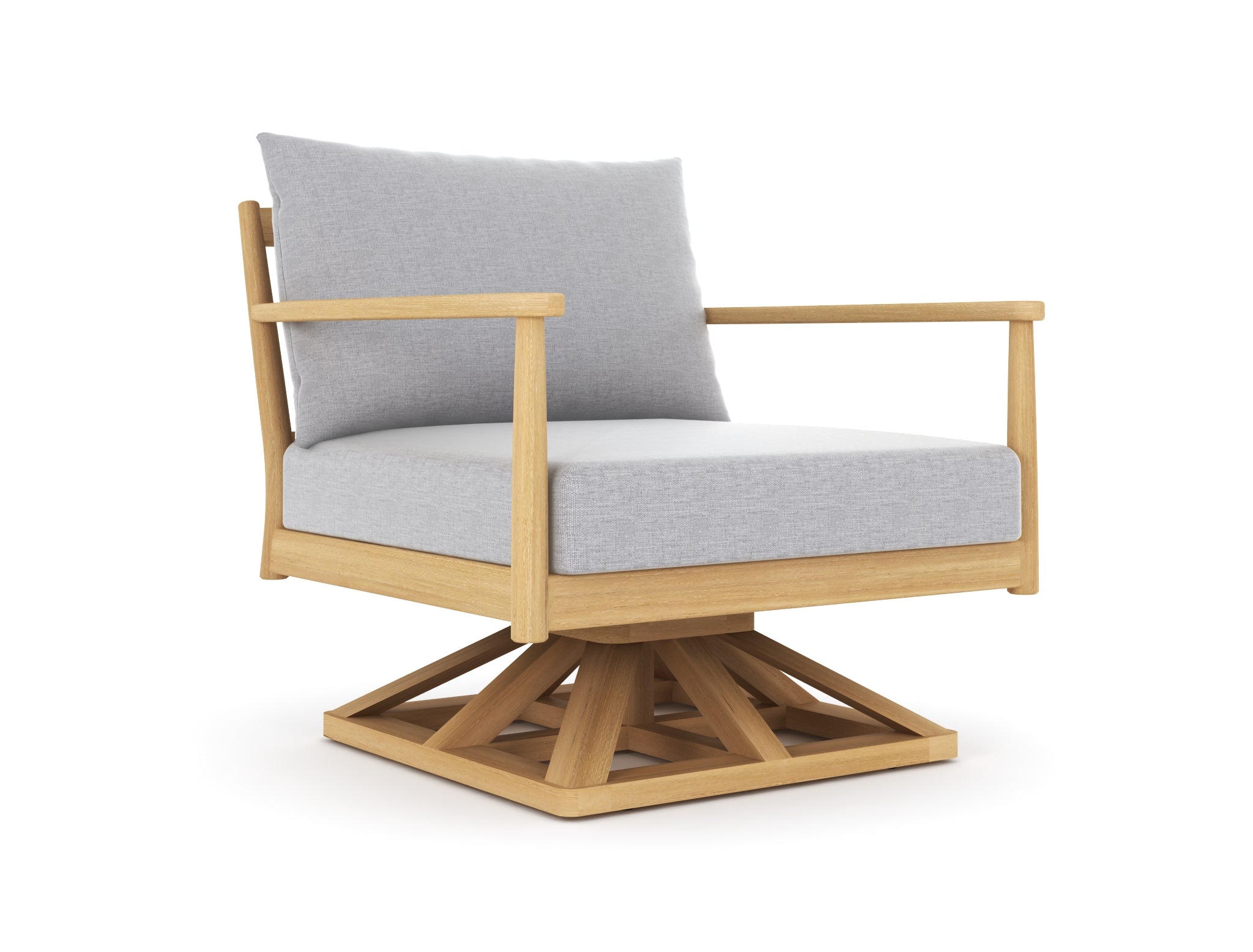 Royal Teak Palma Swivel Chair with Cushions