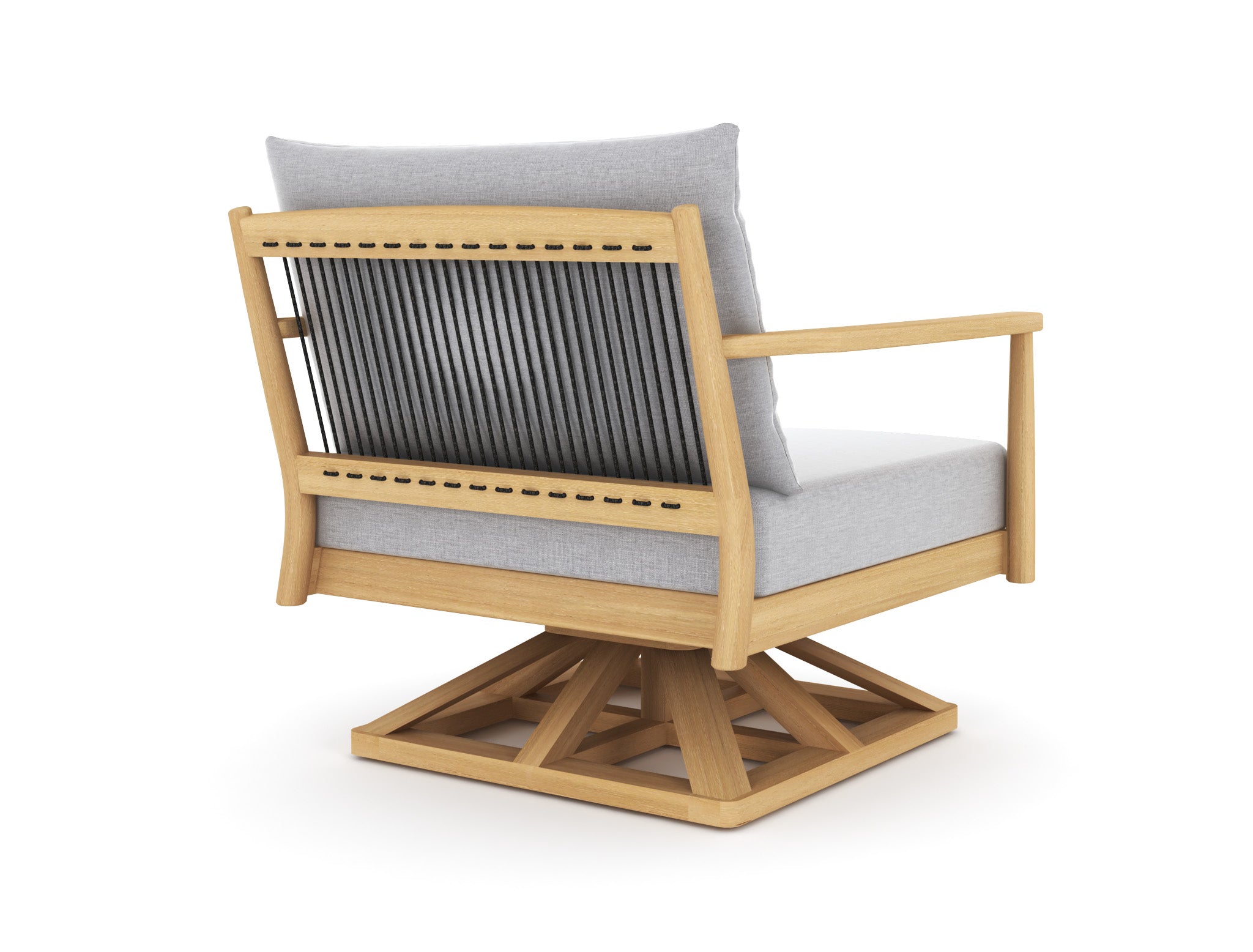Royal Teak Palma Swivel Chair with Cushions