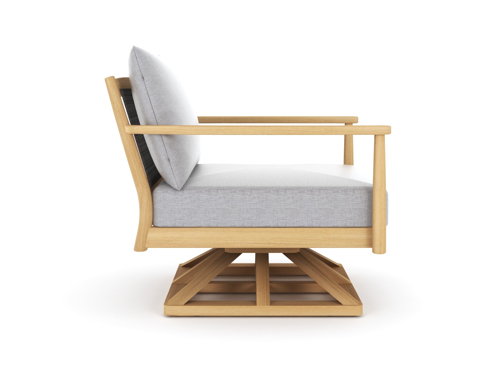 Royal Teak Palma Swivel Chair with Cushions
