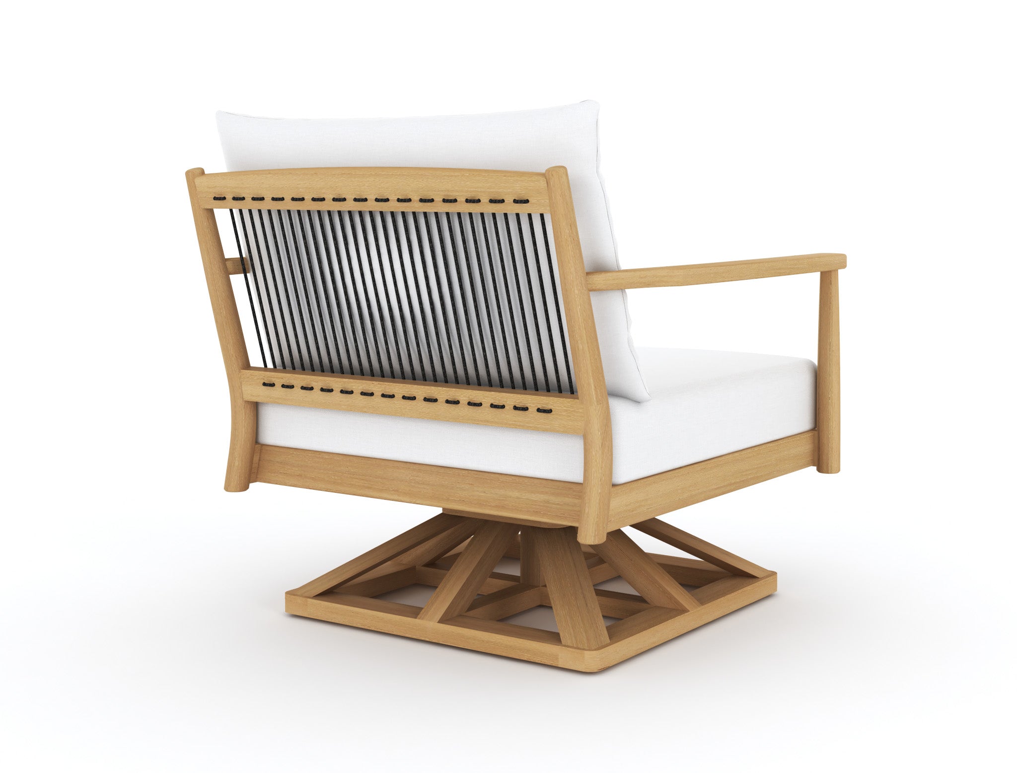 Royal Teak Palma Swivel Chair with Cushions