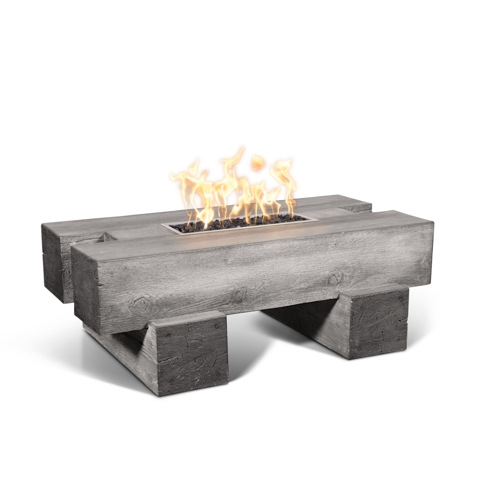 The Outdoor Plus Palo Fire Pit Wood Grain Concrete