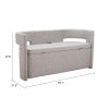 Zuo Modern Papua Storage Bench Gray