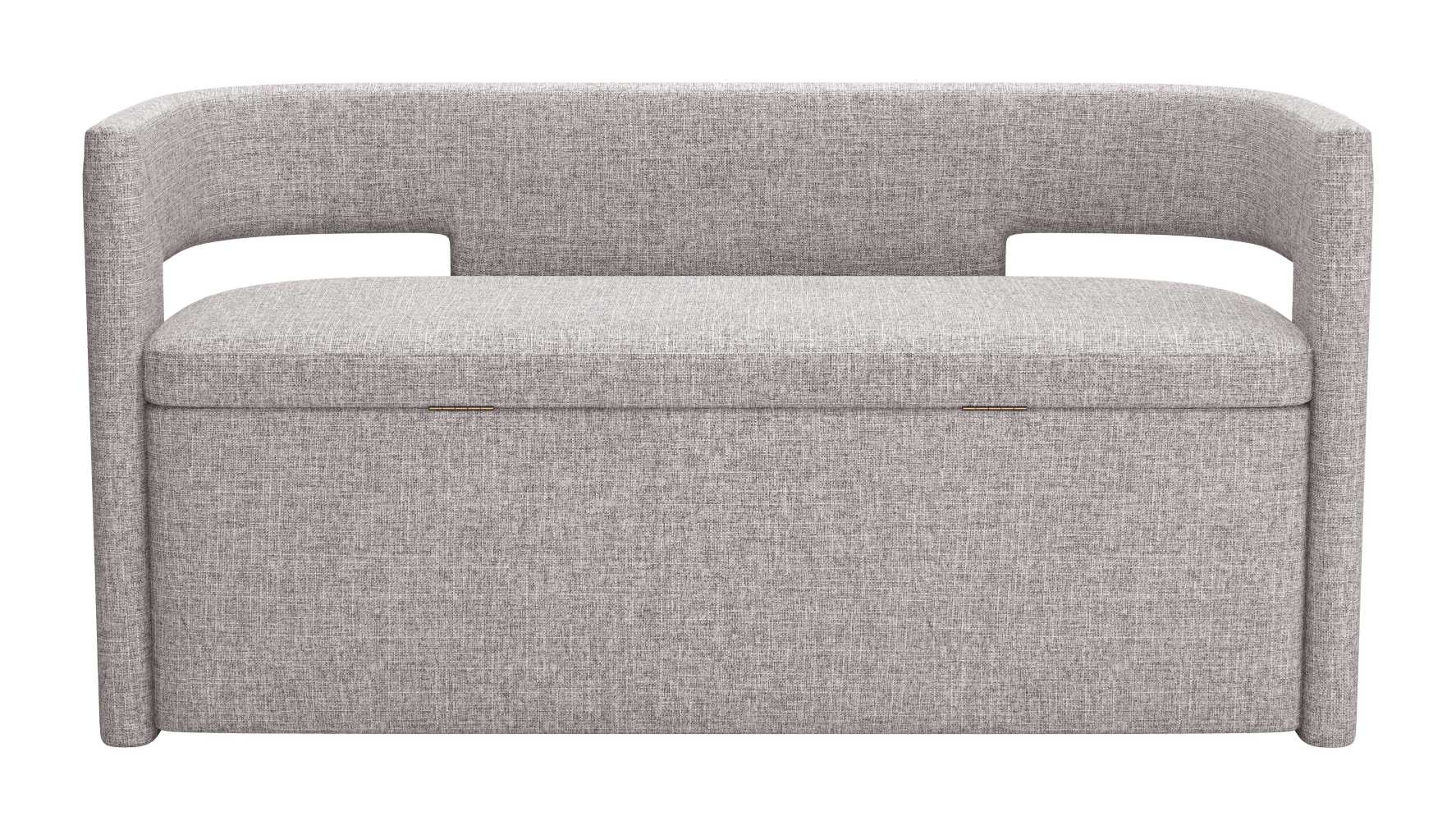 Zuo Modern Papua Storage Bench Gray