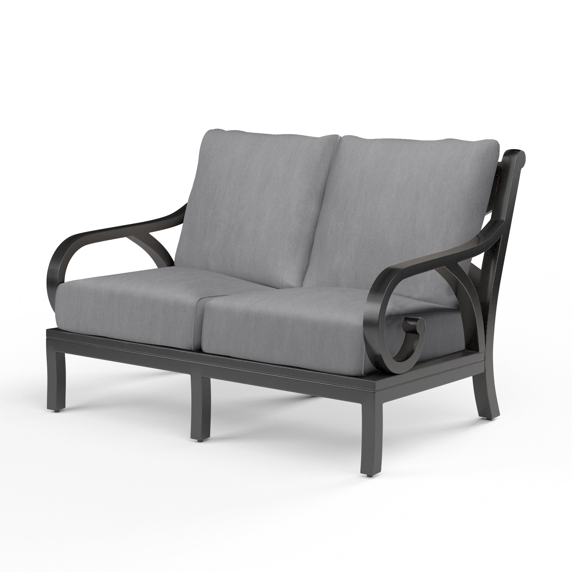 Sunset West Monterey Aluminum Loveseat with Cushion