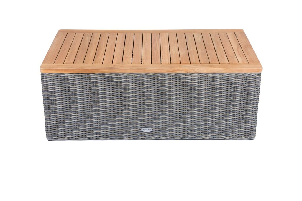 Royal Teak Sanibel Wicker Deep Seating Set with Two Club Chair or Sofa or Ottoman or Coffee Table and Side Table