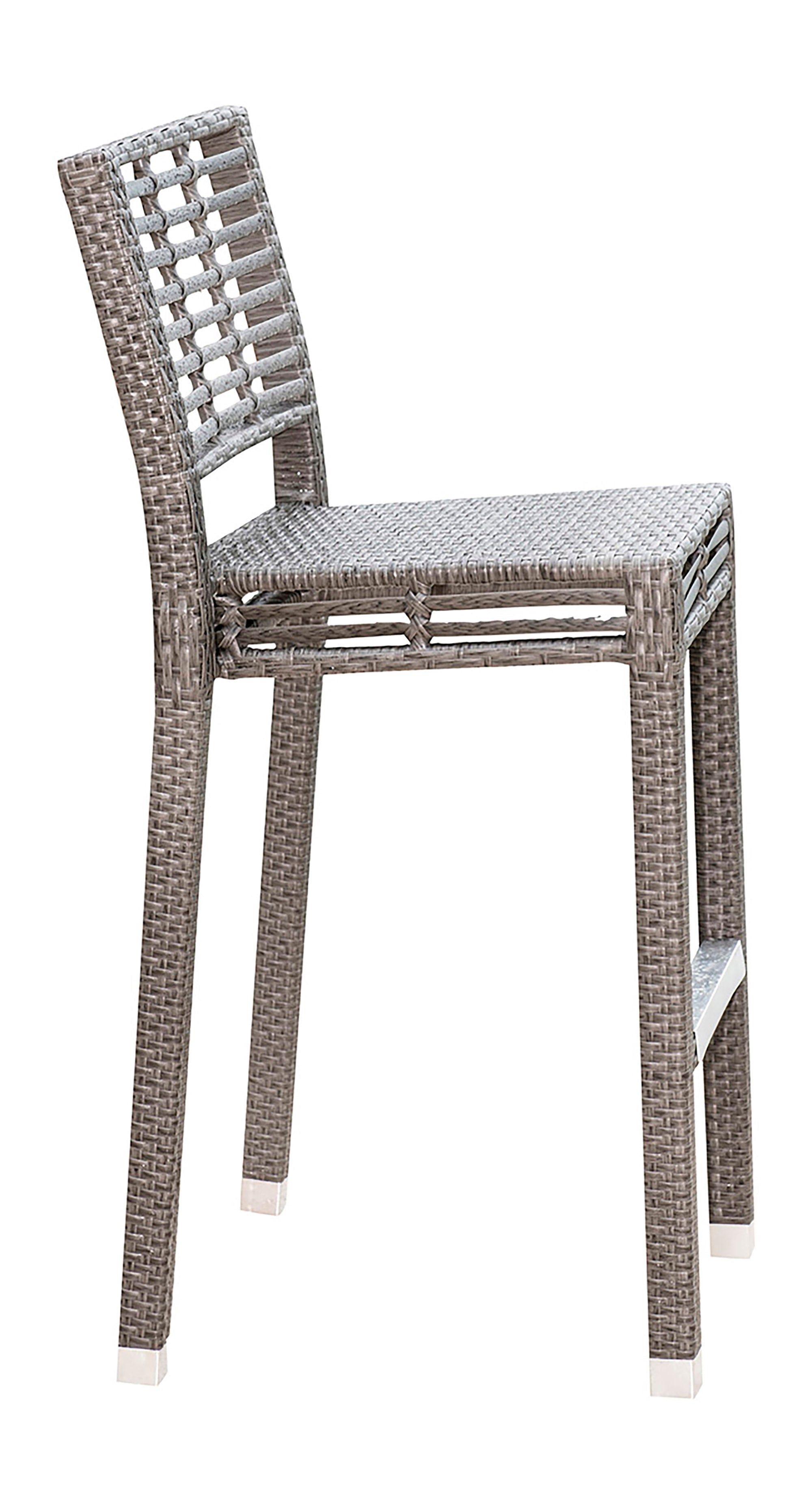 Panama Jack Outdoor Graphite Stackable Barstool