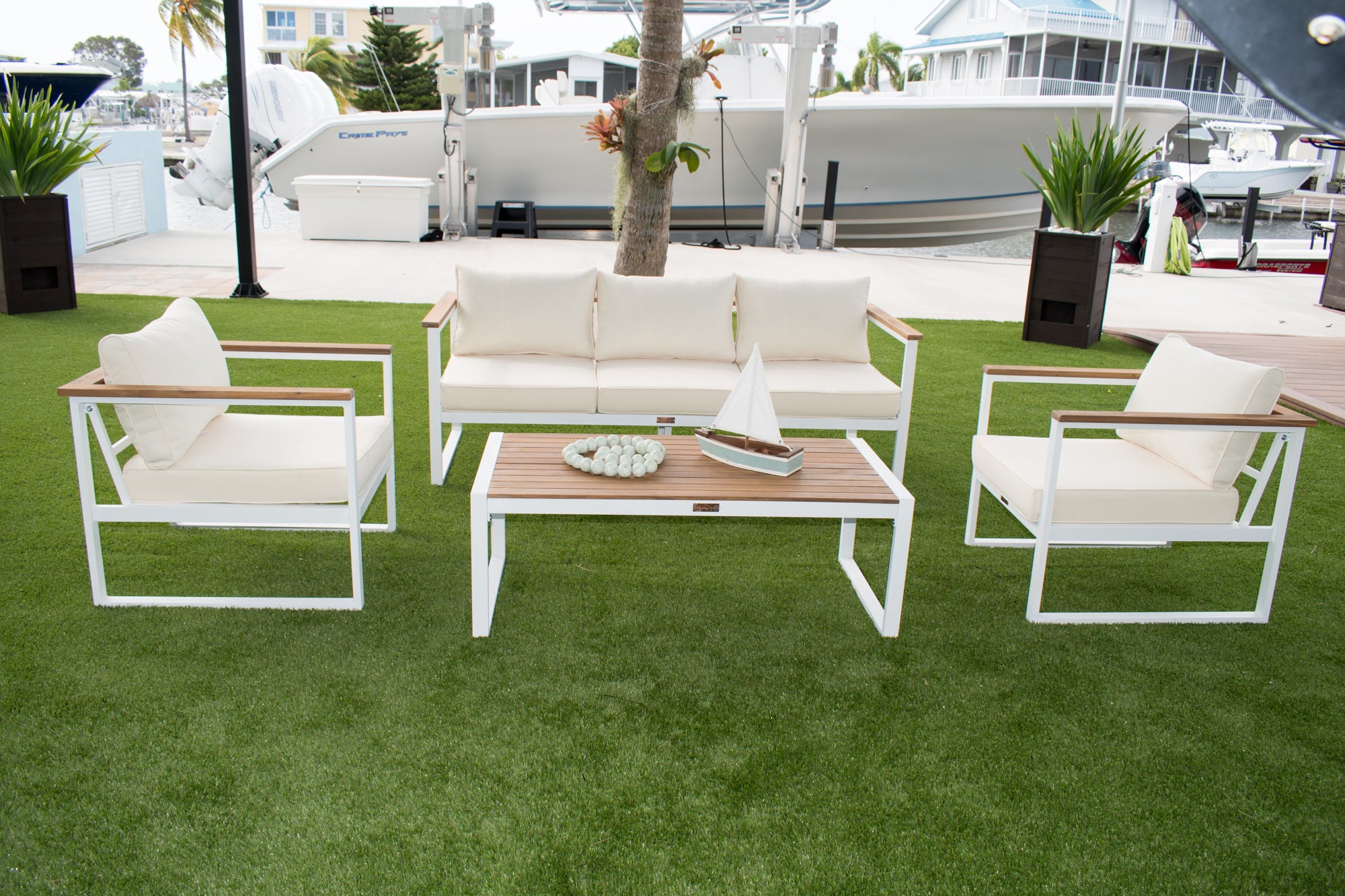 Panama Jack Outdoor Dana Point 4-Piece Seating Set