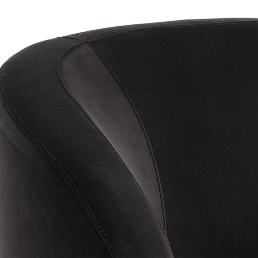 Sunpan Peggy Swivel Lounge Chair Giotto Cabernet / Giotto Shale Grey