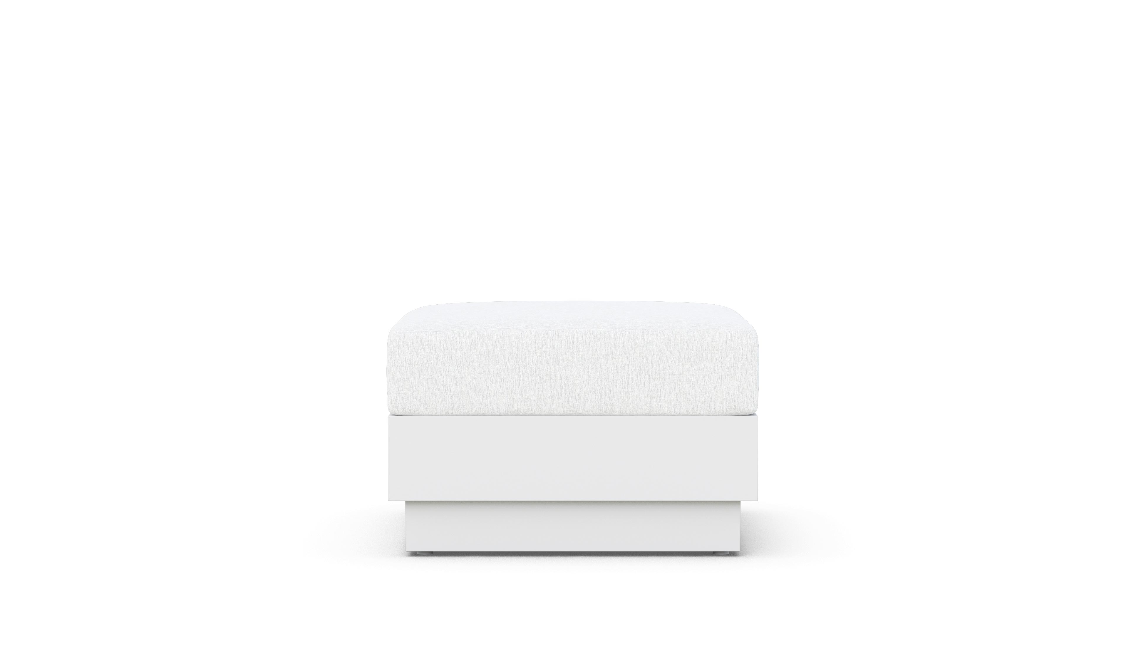 Azzurro Living Porto Ottoman - White