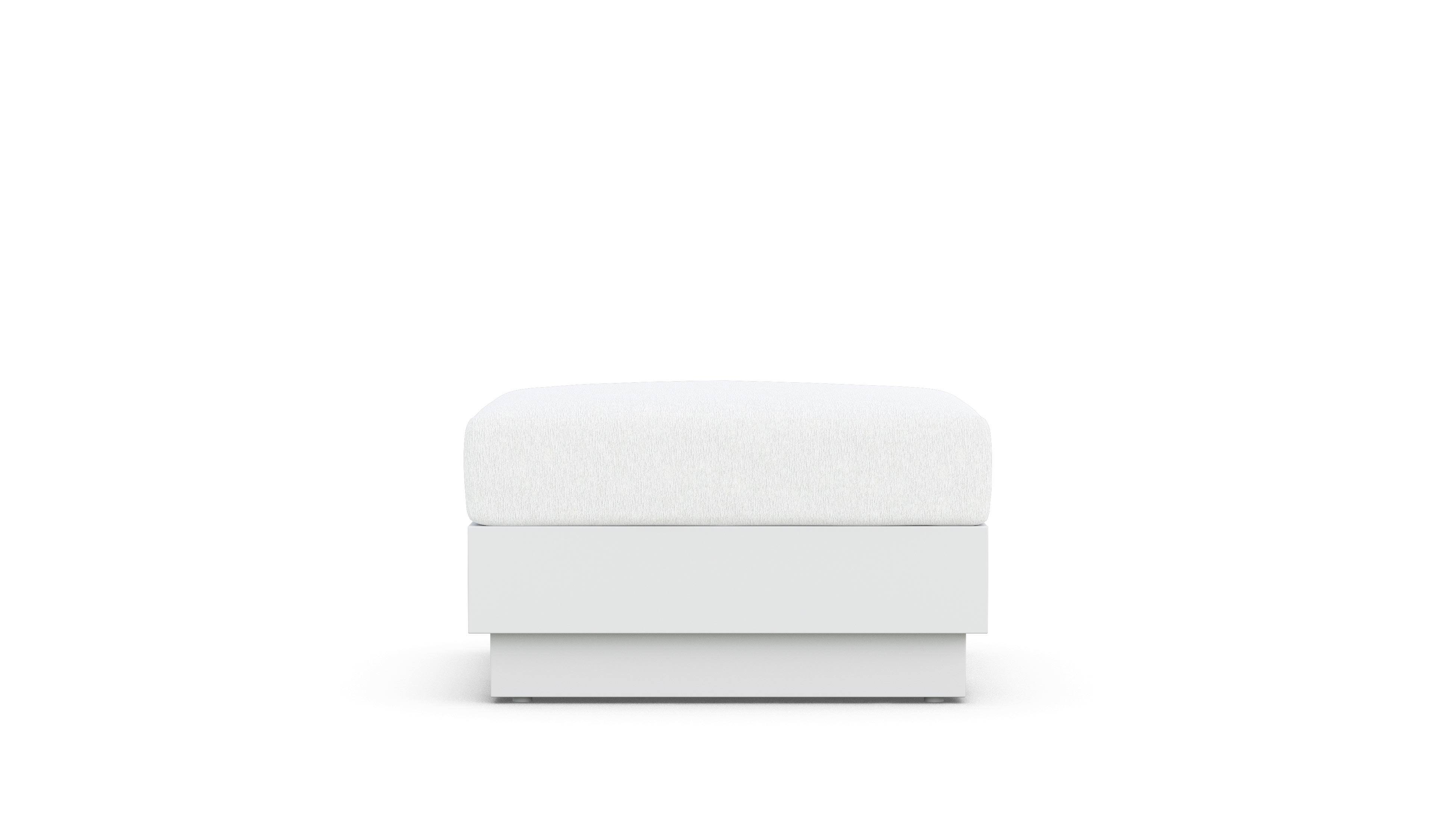 Azzurro Living Porto Ottoman - White