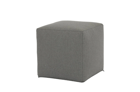 Sunset West Bazaar 18"Pouf Cube in Heritage Granite