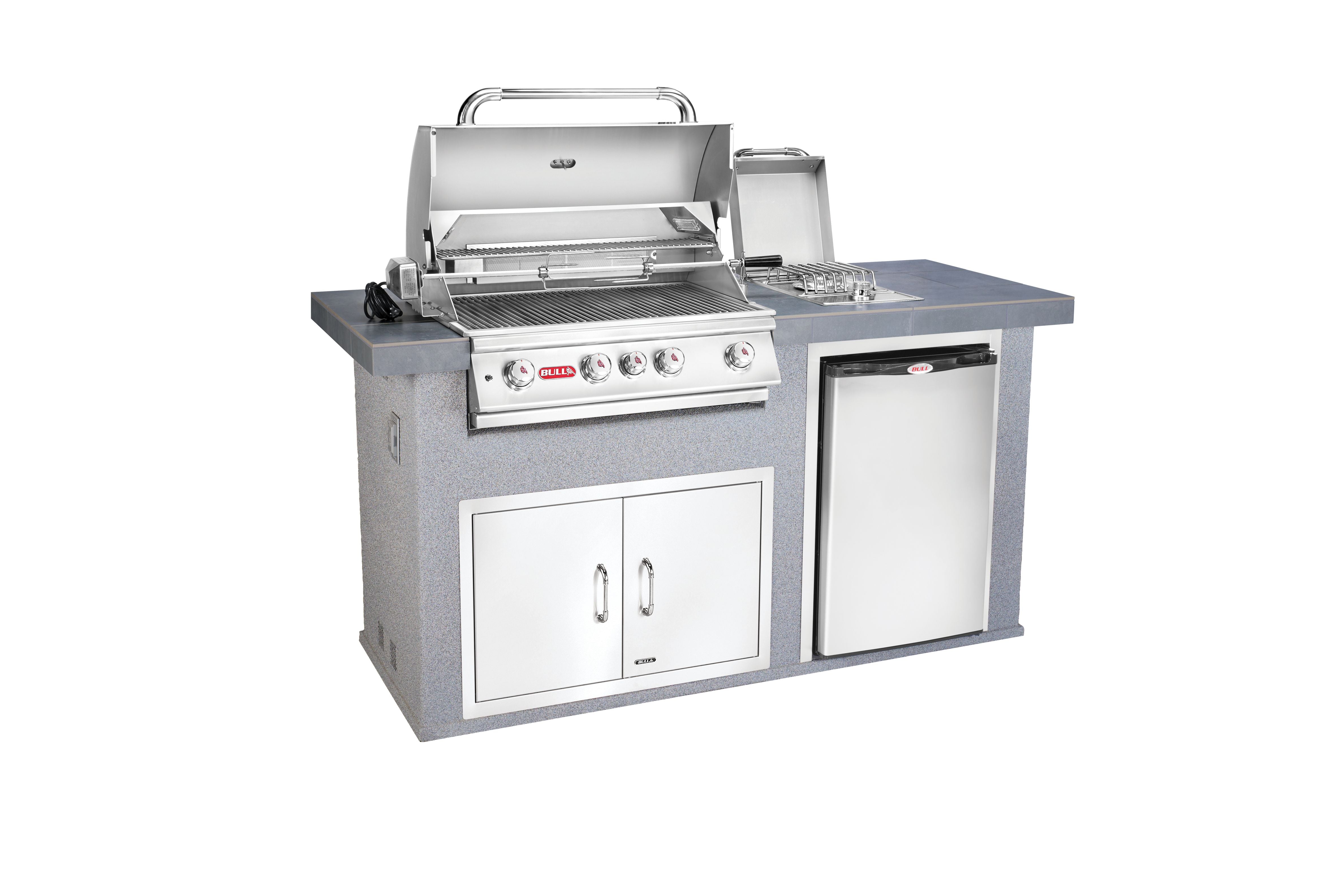 Bull BBQ Power Q Outdoor Island Kitchen & Grill