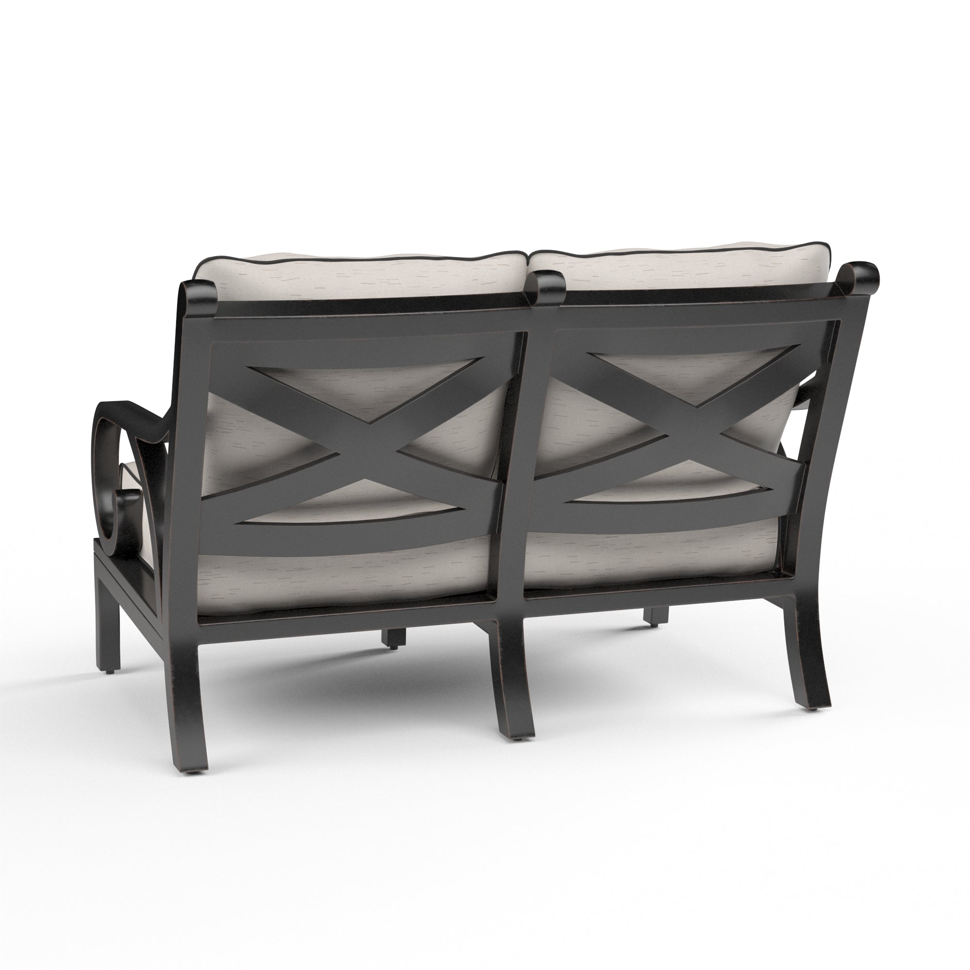 Sunset West Monterey Aluminum Loveseat with Cushion