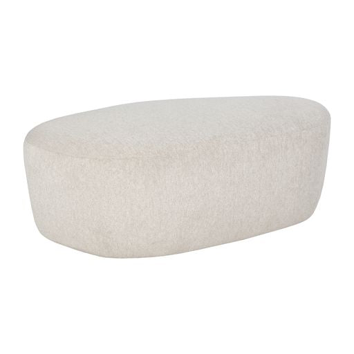 Sunpan Soraya Ottoman - Dove Cream