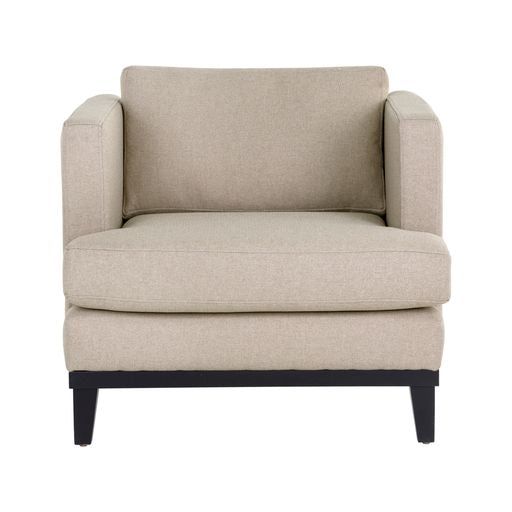 Sunpan Kaius Armchair in Limelight Oat / Limelight Silver