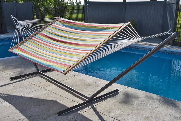Vivere Quilted Fabric Hammock - Double
