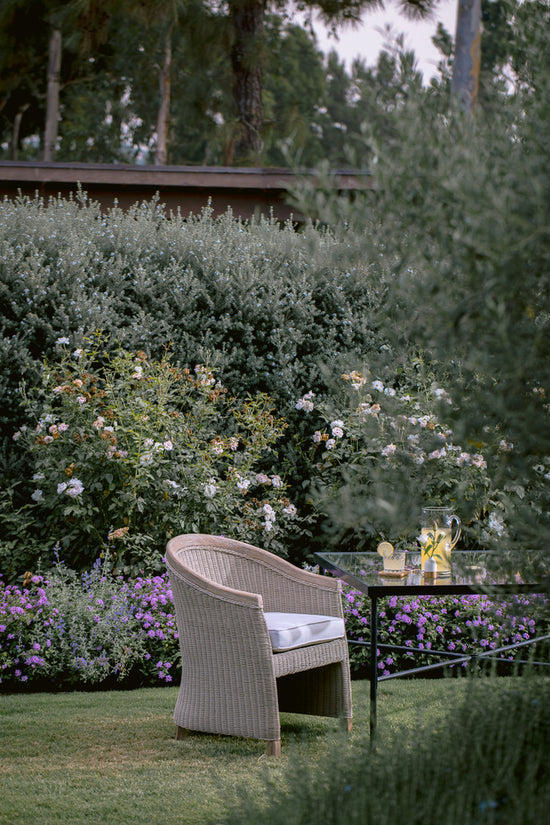 Sunset West Cambria Dining Chair in Canvas Canvas with Self Welt