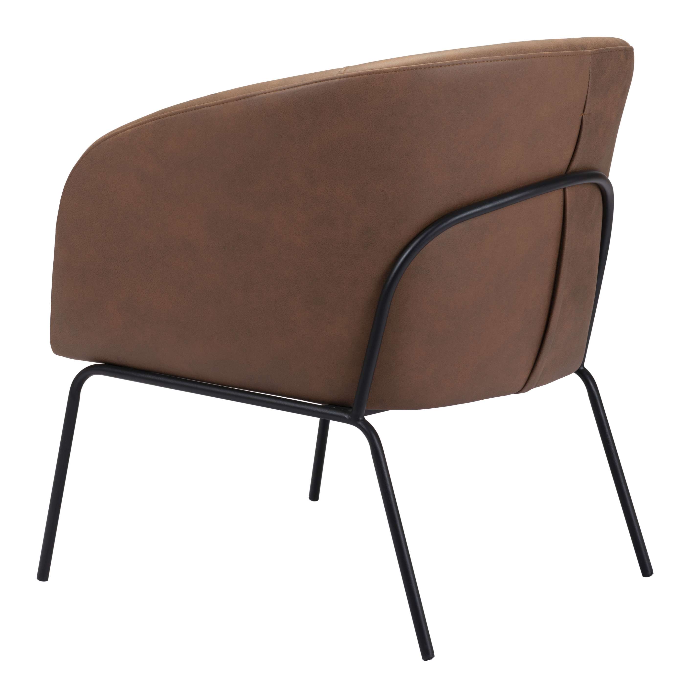 Zuo Modern Quinten Accent Chair Vintage in Brown/Gray