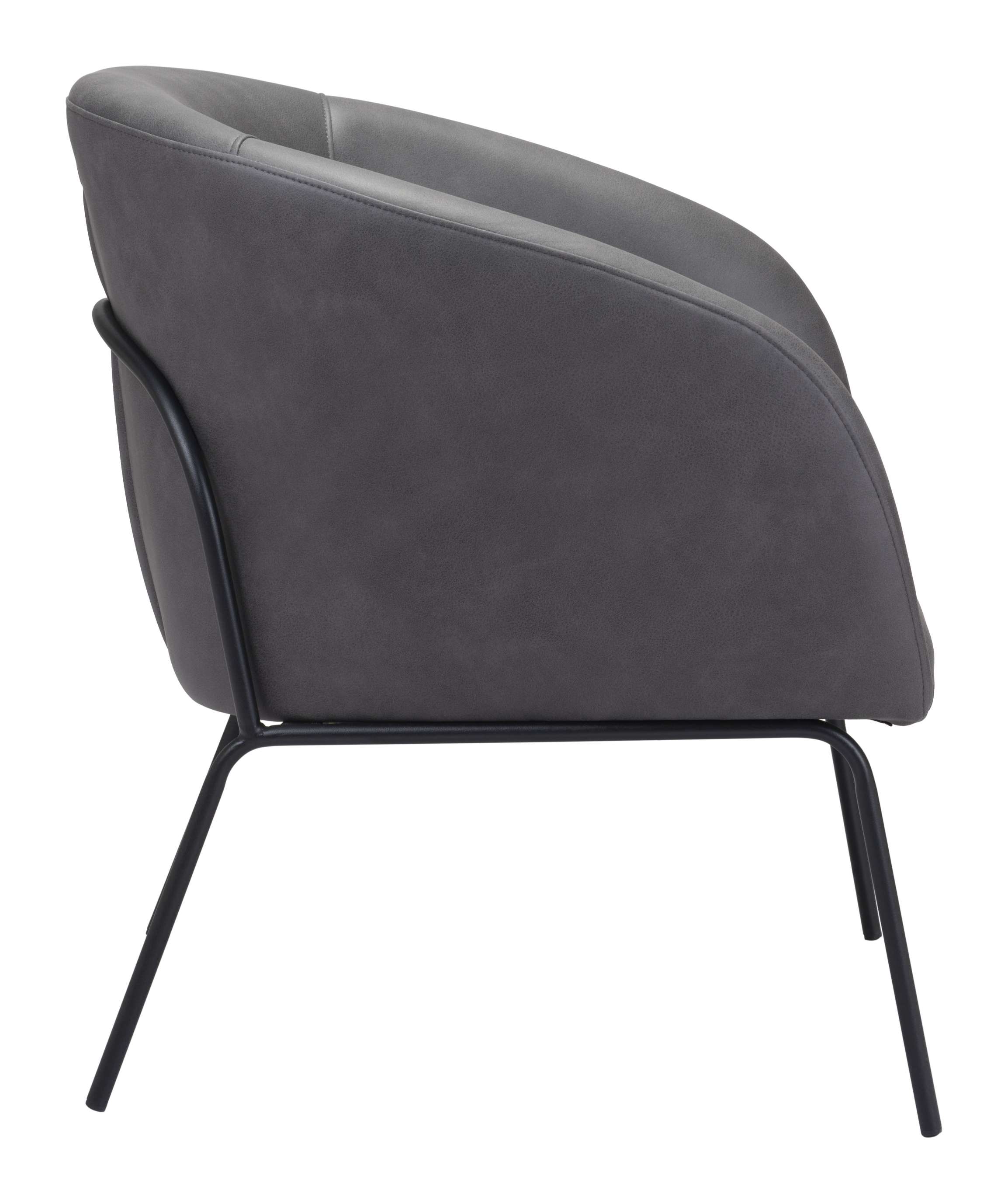 Zuo Modern Quinten Accent Chair Vintage in Brown/Gray