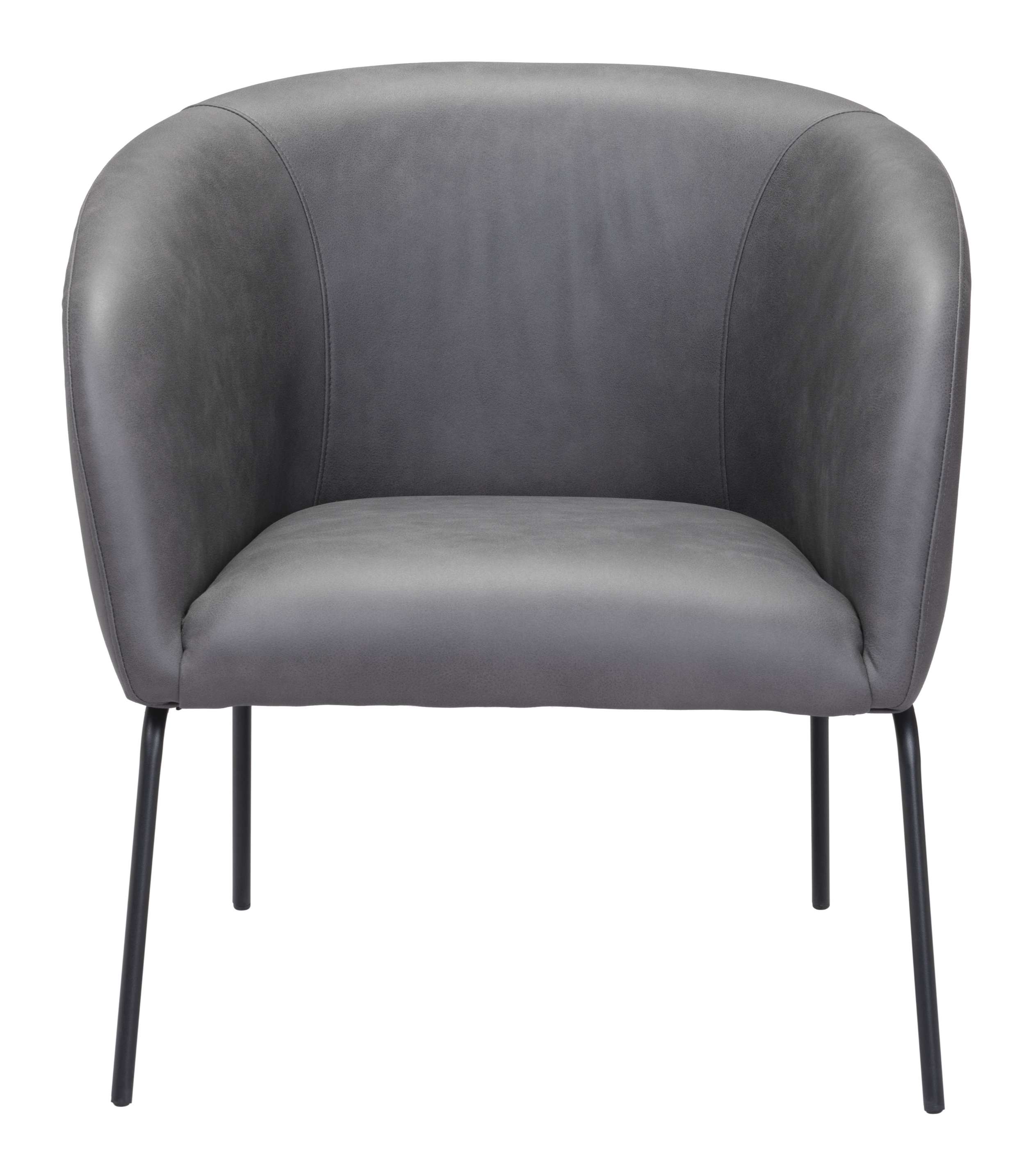 Zuo Modern Quinten Accent Chair Vintage in Brown/Gray