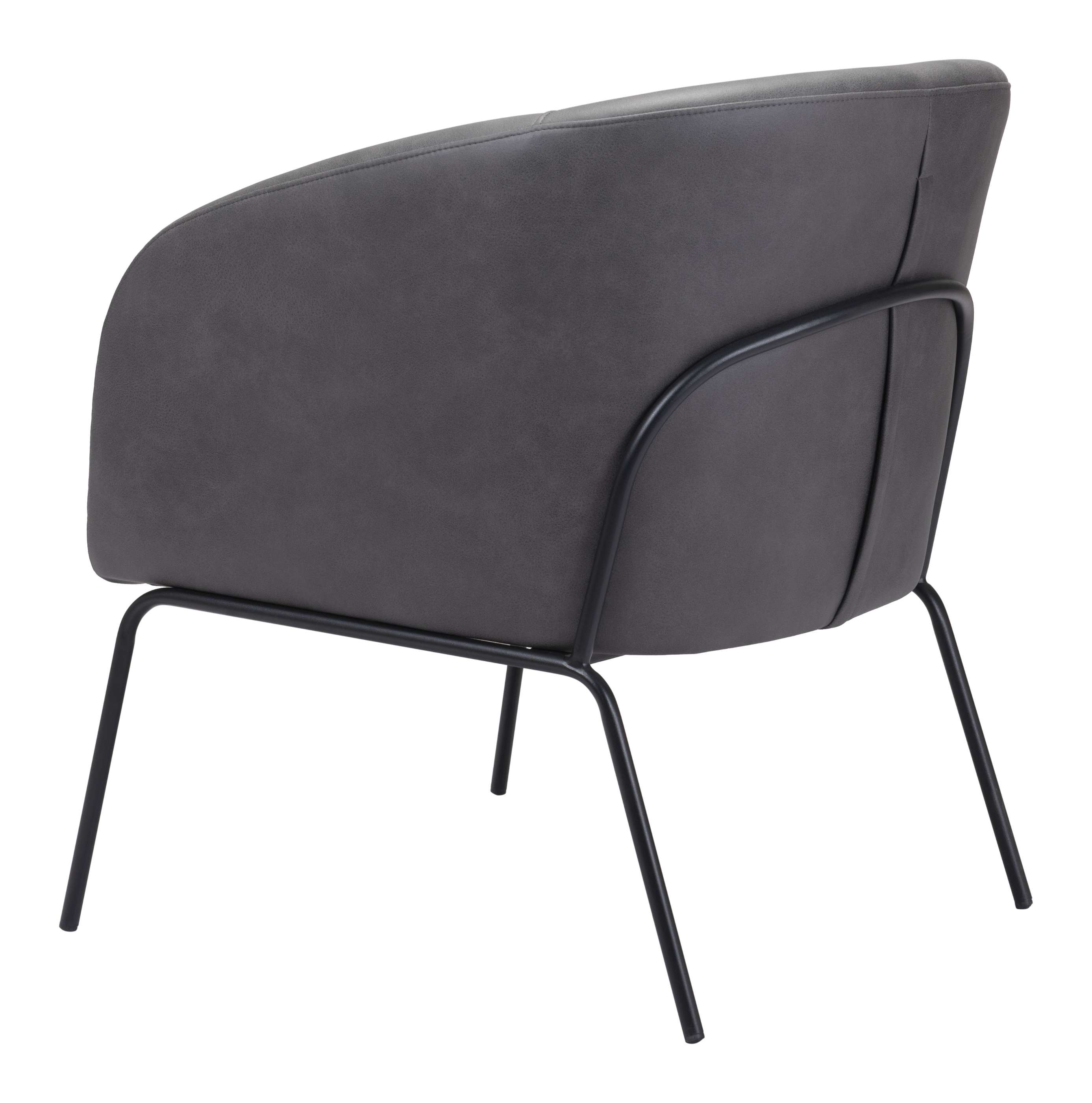 Zuo Modern Quinten Accent Chair Vintage in Brown/Gray
