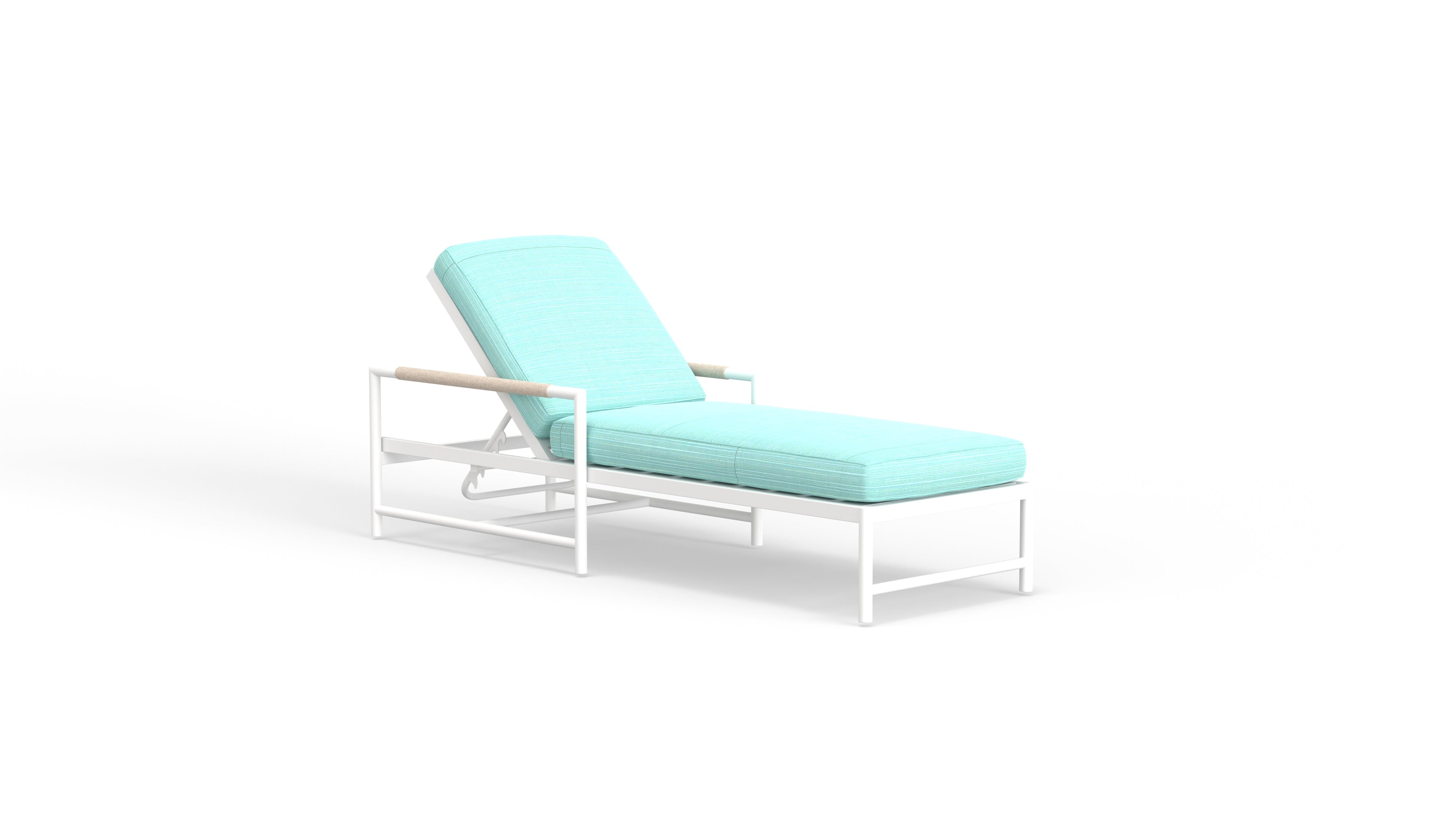 Sunset West Sabbia Chaise with Echo Ash Cushion
