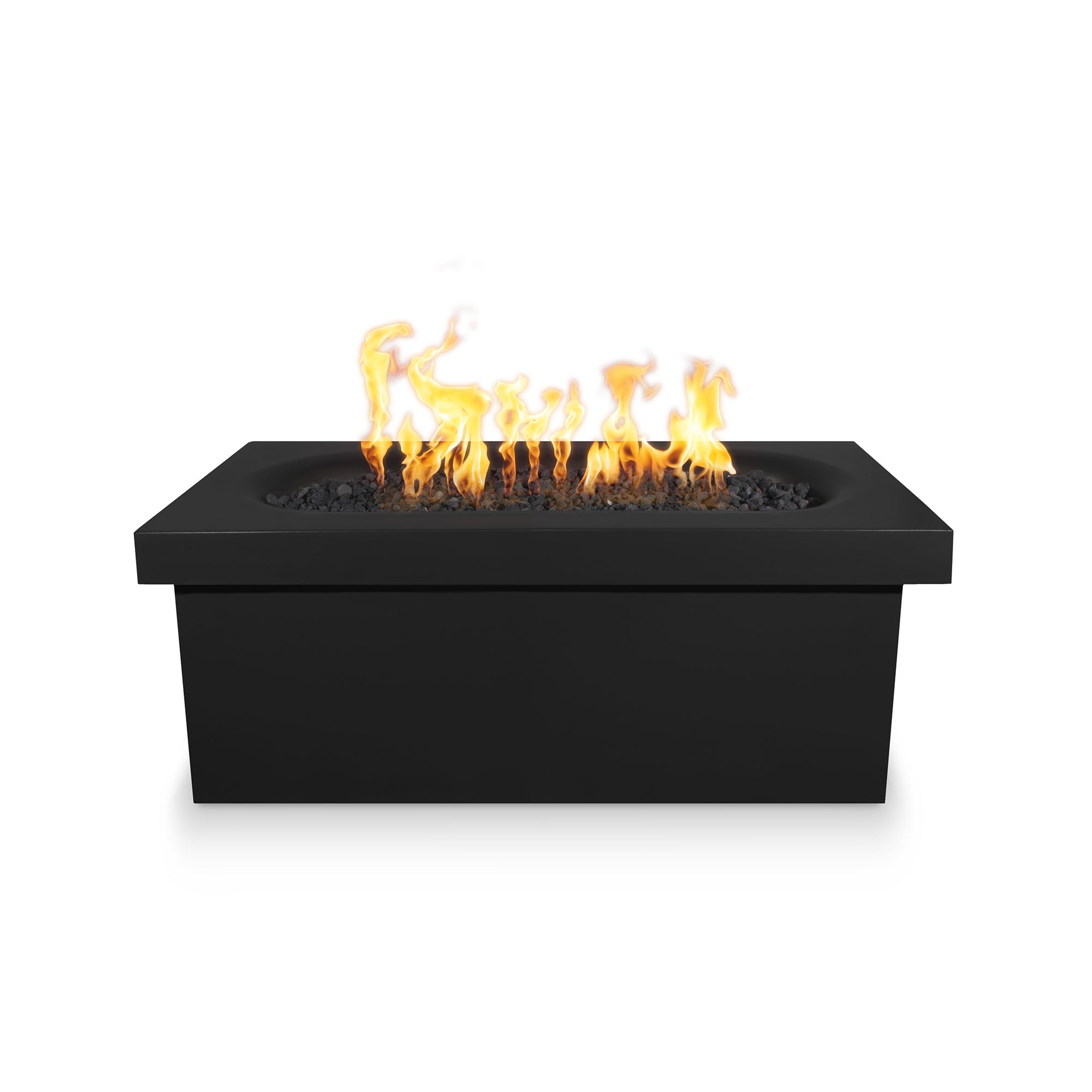 The Outdoor Plus Ramona 60" x 24" Concrete Fire Table - Rectangular, Liquid Propane, Ash, Match Lit with Flame Sense System, Ramona, Concrete, Outdoor