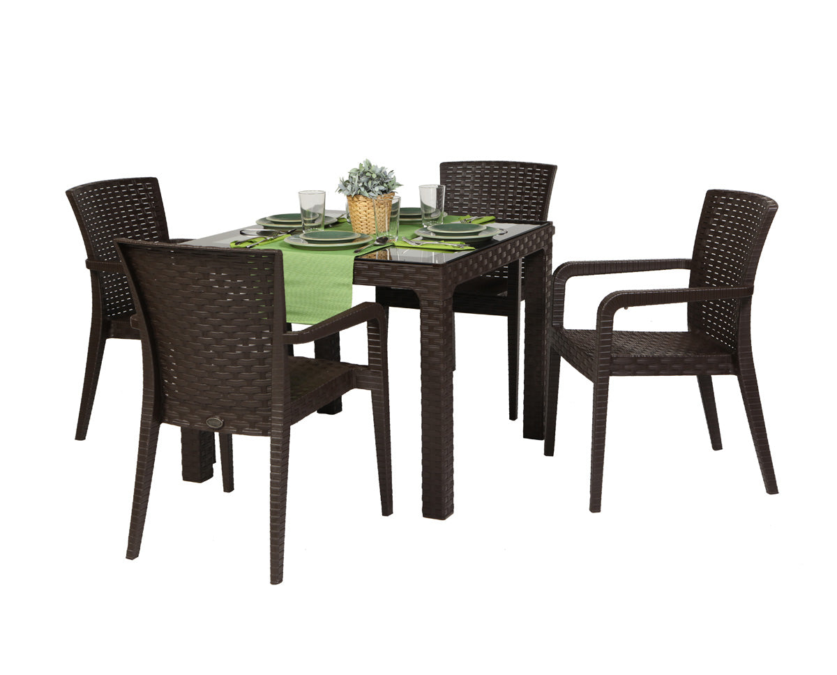 Rainbow Outdoor Alberta 5-Piece Dining Set