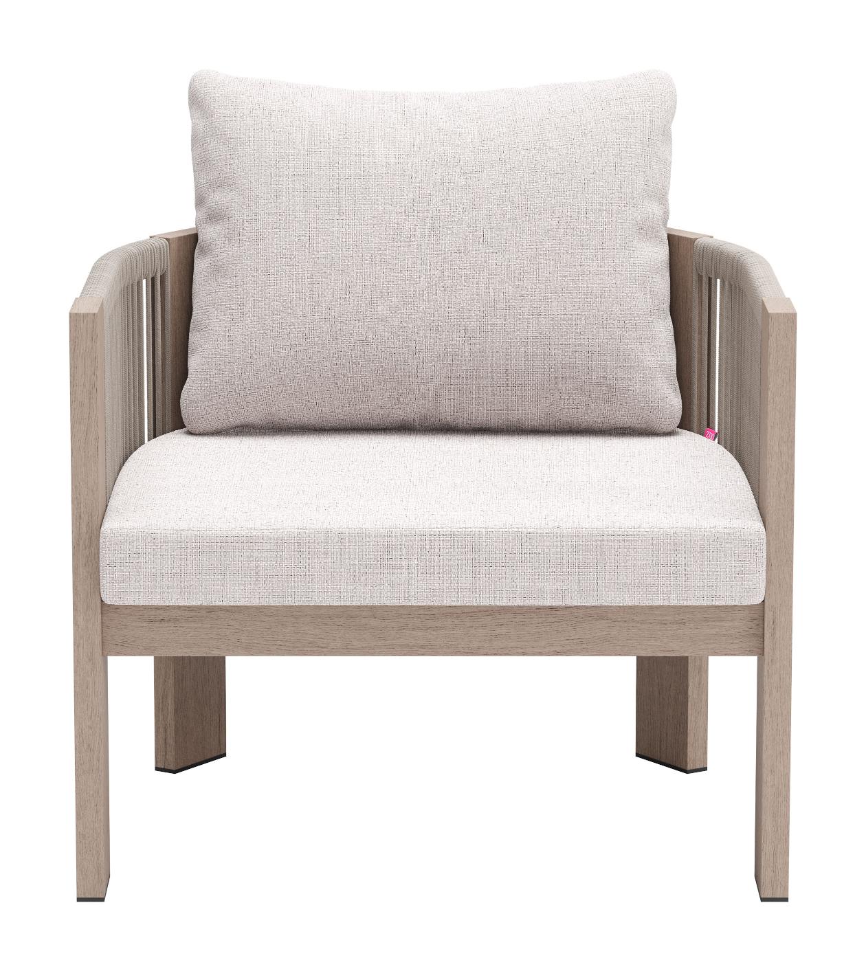 Zuo Modern Rebel Accent Chair in Beige