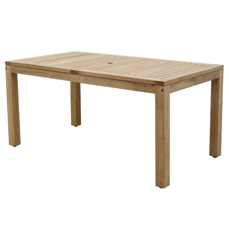 International Home Miami Amazonia Oosterdam 7 Piece Teak Rectangular Patio Dining Set