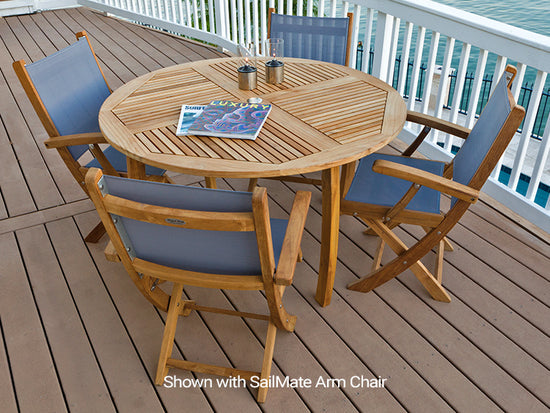 Royal Teak Dolphin Table 50" Round