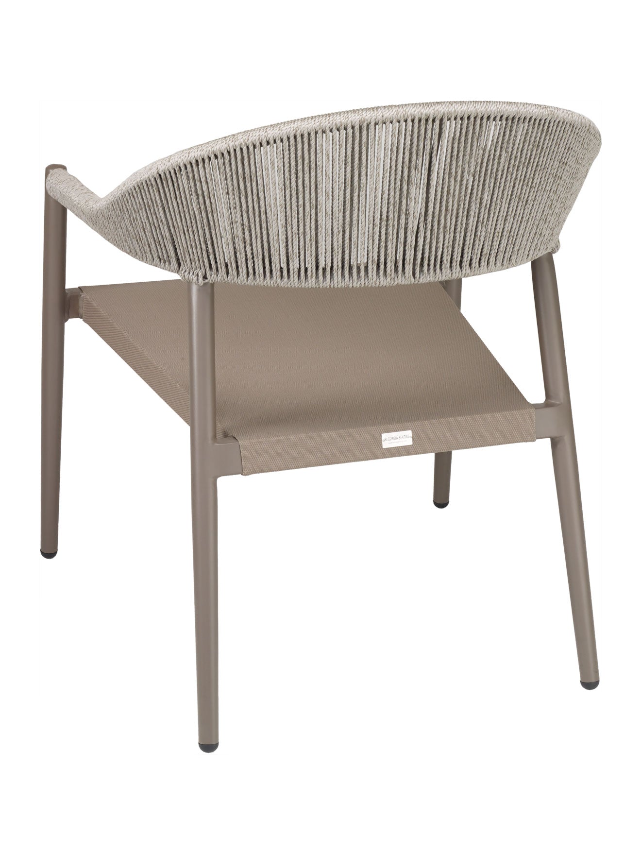 Florida Seating Powder Coated Aluminum Frame Lounge Chair with Textilene Seat and Polypropylene Back - RP-01 LOUNGE CHAIR