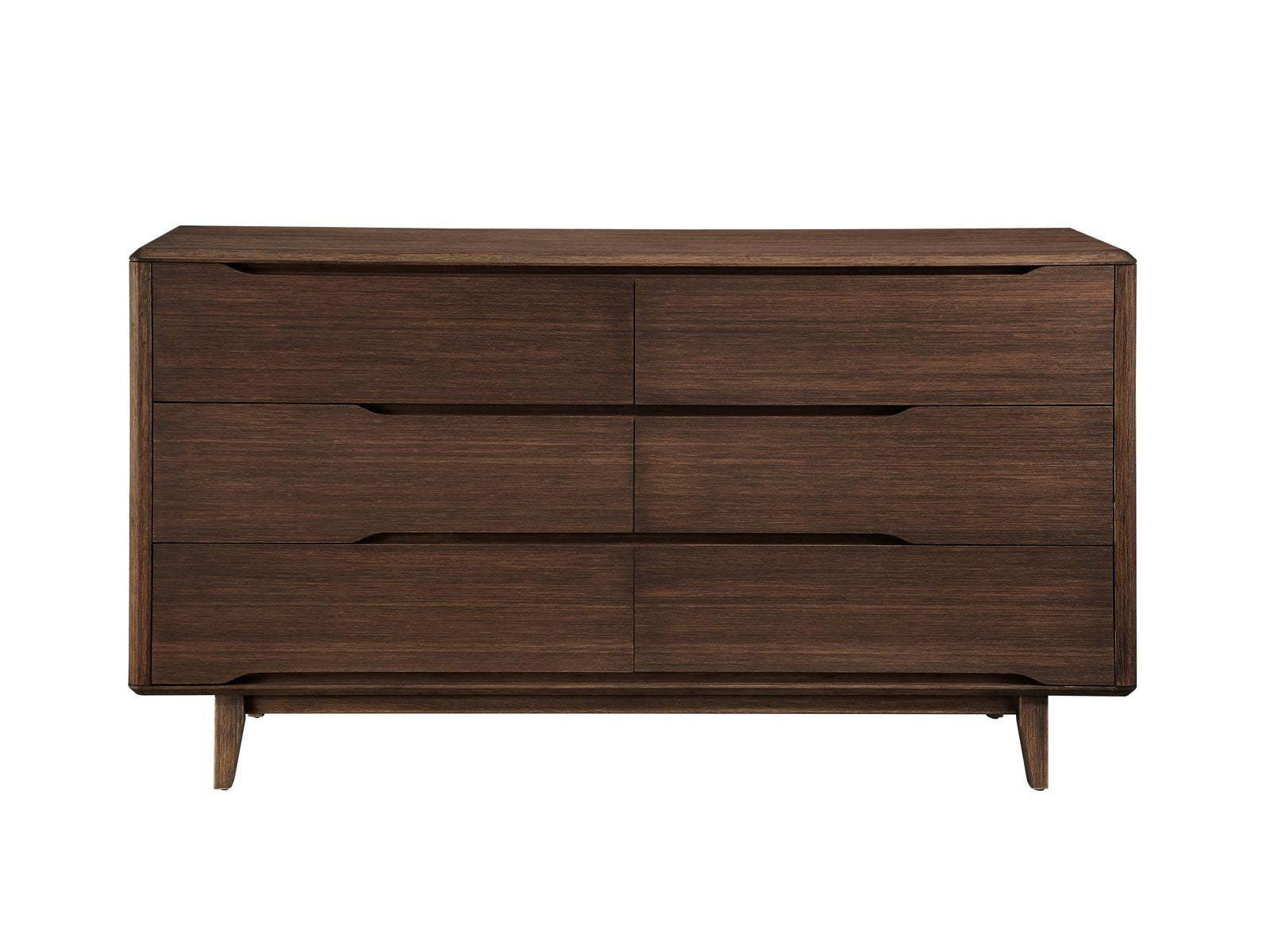 Greenington Currant Six Drawer Double Dresser, Caramelized / Oiled Walnut