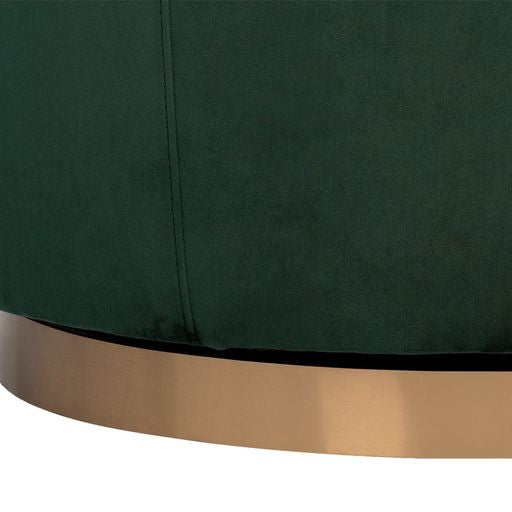 Sunpan Hazel Swivel Lounge Chair in Gold - Belfast Heather Grey / Black Sky / Blush Sky / Burgundy Sky / Deep Green Sky / Navy Blue Sky / Dark-Bronze Gold Sky