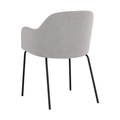 Sunpan Hensley Dining Armchair in Dark Teal / Dawn Grey / Hazelnut / Mina Warm Grey