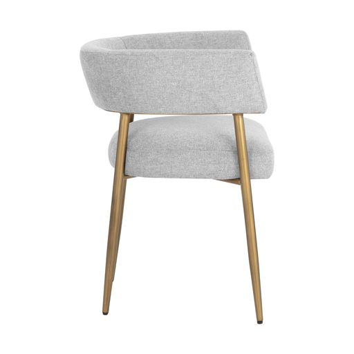 Sunpan Maestro Dining Armchair Abbington Navy / Belfast Heather Grey