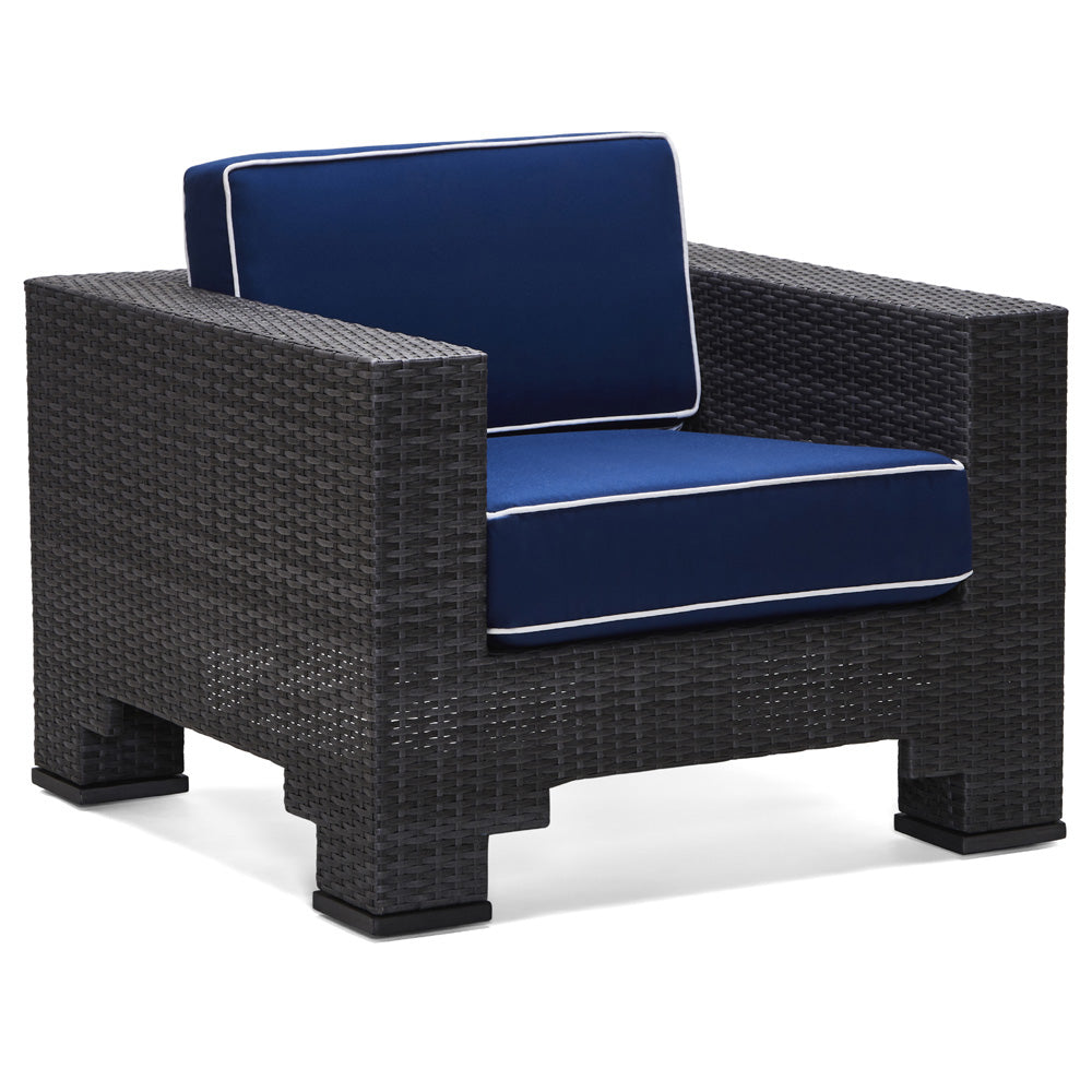 Woodard Lorenzo Lounge Chair, Aged Teak, Beach Bum Creamsicle (Grade A), Grade A Fabric, Garden Chairs, Lounge Chairs, Lorenzo, Aluminum, Wicker, Lounge Chairs, Rectangular, Outdoor