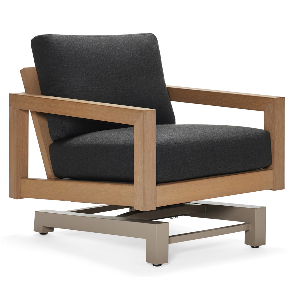 Woodard Sierra Spring Chair, Aged Teak, Beach Bum Creamsicle (Grade A), Grade A Fabric, Garden Chairs, Lounge Chairs, Sierra, Teak, Lounge Chairs, Rectangular, Outdoor