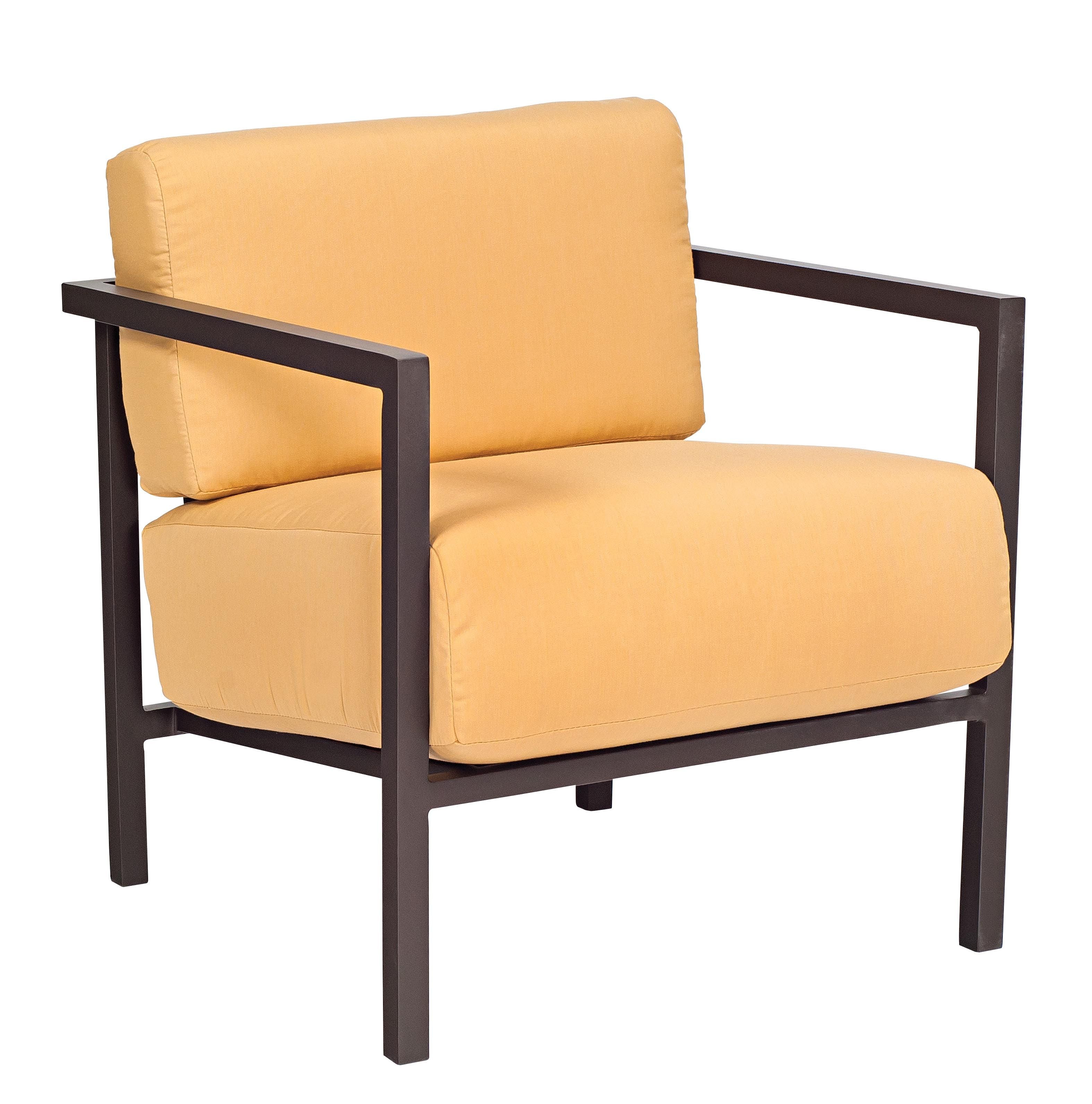 Woodard Salona Stationary Lounge Chair, Aged Teak, Beach Bum Creamsicle (Grade A), Grade A Fabric, Garden Chairs, Lounge Chairs, Salona, Aluminum, Lounge Chairs, Rectangular, Outdoor