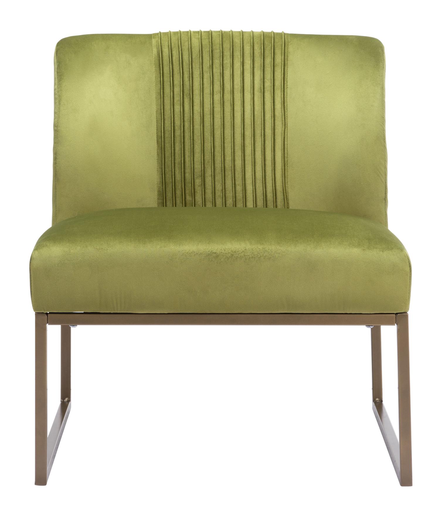Zuo Modern Sante Fe Accent Chair in Brown/Olive Green