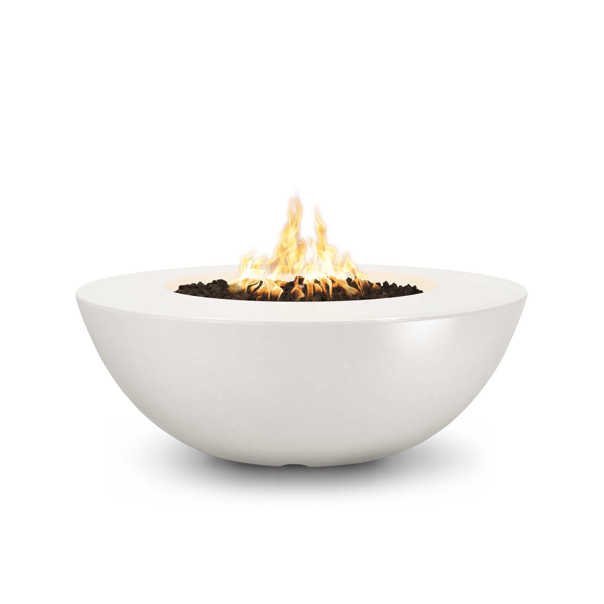 The Outdoor Plus 60" Sedona Wide Ledge Concrete Fire Pit - Match Lit, Match Lit with Flame Sense System, Ash, Natural Gas, Sedona, Concrete, Outdoor