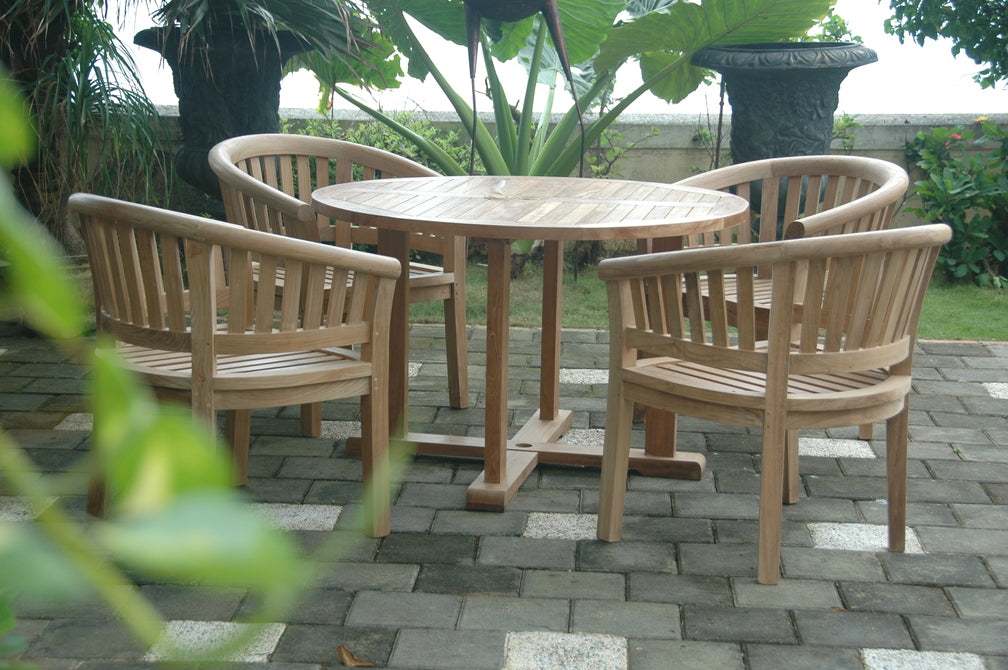 Anderson Teak Tosca 5-Pieces Dining Table Set
