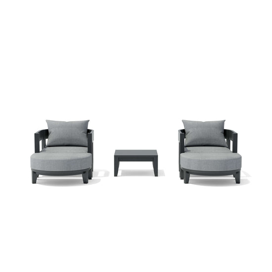 Anderson Teak SET-172 5-pc Coronado Aluminum Deep Seating Set