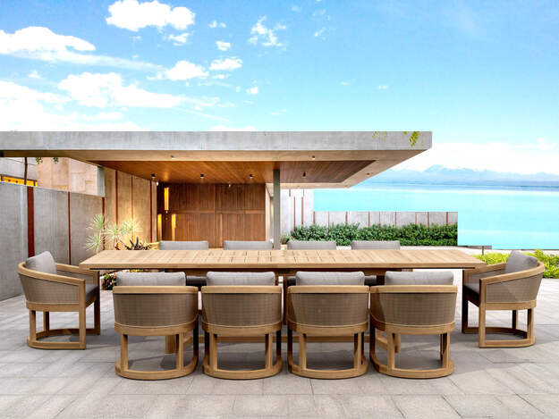 Anderson Teak 11-pc Catania Dining Set