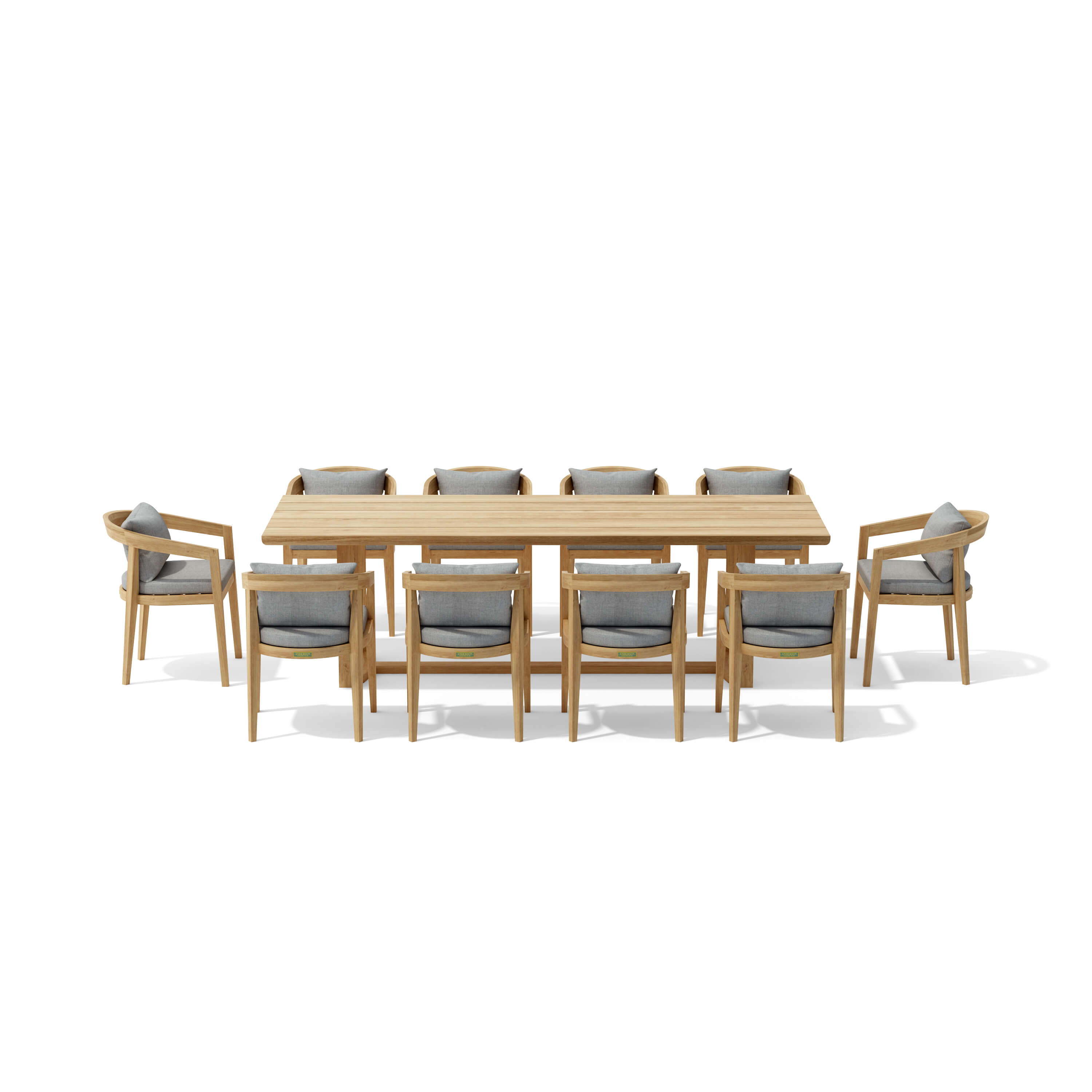 Anderson Teak 11-pc Toscana Dining Table Set
