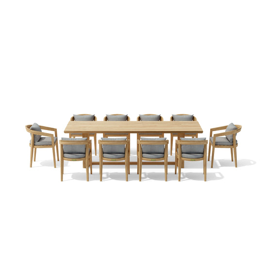 Anderson Teak 11-pc Toscana Dining Table Set