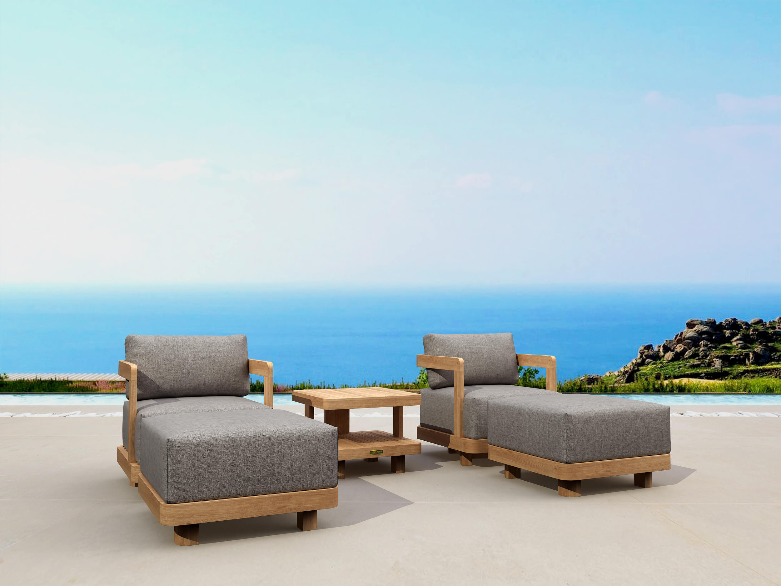 Anderson Teak 5-pc Granada Deep Seating - SET-905