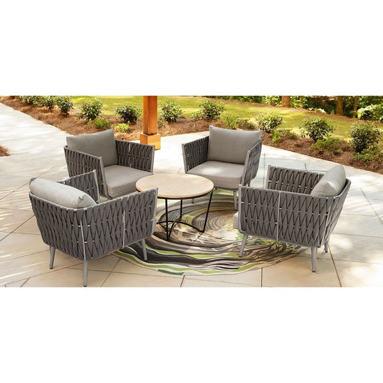DecoScapes Aria 32" Aluminum Frame Club Chair