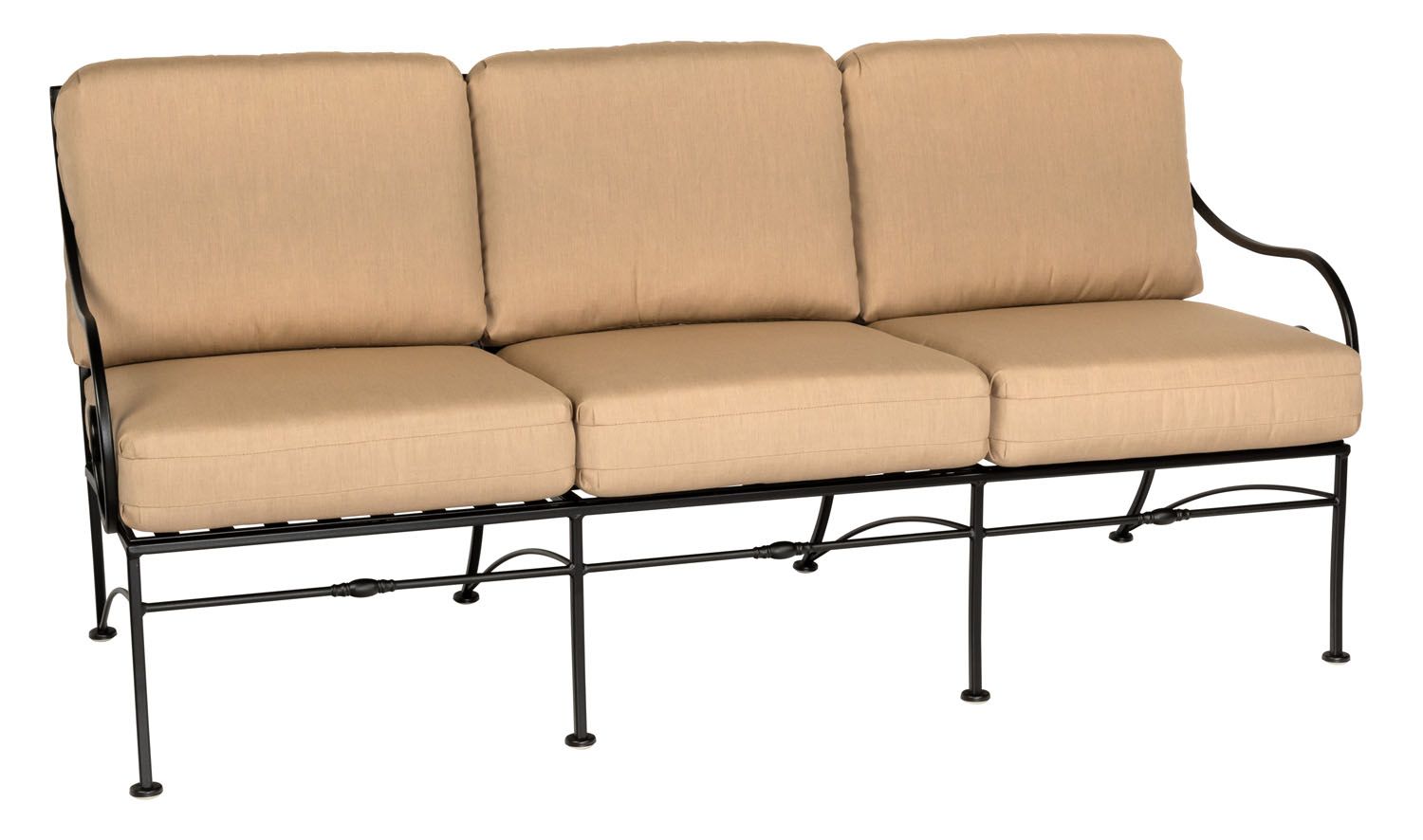 Woodard Sheffield Sofa, Aged Teak, No Cushion, Grade A Fabric, Garden Chairs, Sofa, Sheffield, Iron, Sofas, Rectangular, Outdoor