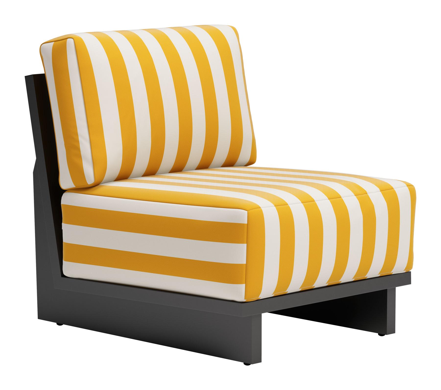Zuo Modern Shoreline Accent Chair in Yellow